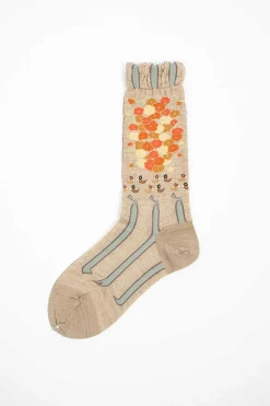 Antipast Am-771 A Fine Day Socks Beige| Tights & Socks