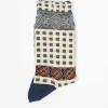 Antipast Am-759 Checkered Socks Navy| Tights & Socks