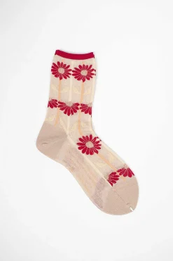 Antipast Am-758 Maguerite Socks Light Pink| Tights & Socks