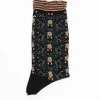 Antipast Am-774 Wall Flower Socks Black| Tights & Socks