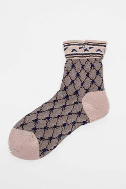 Antipast Am-749 Wallpaper Socks Pink| Tights & Socks
