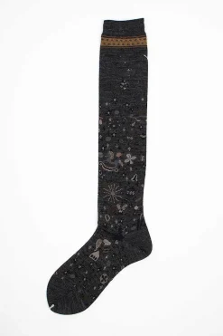 Antipast Am-775Hs Wish Socks Charcoal| Tights & Socks