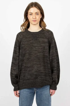 VISVIM Amplus Crew Knit Black| Tops