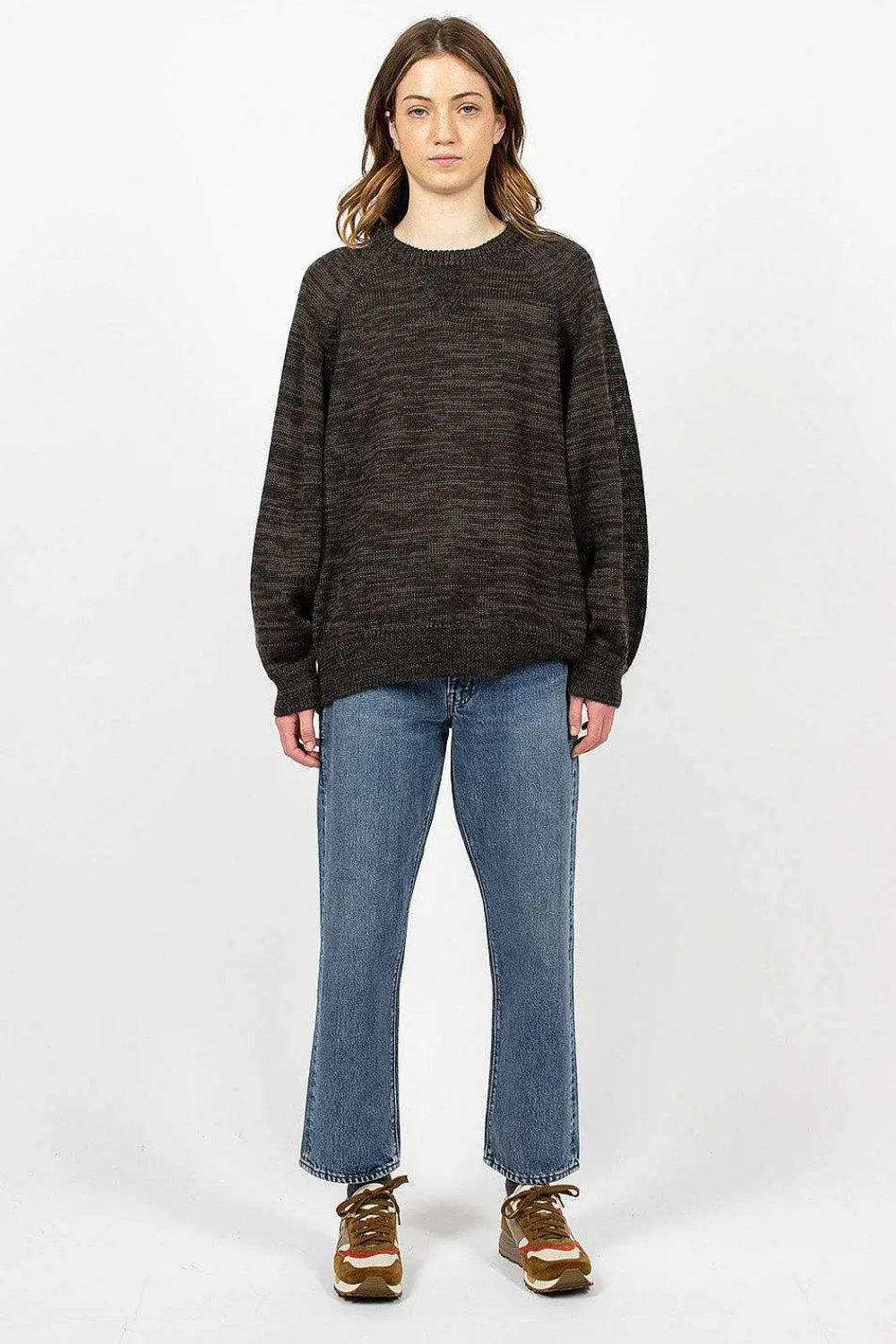 VISVIM Amplus Crew Knit Black| Knitwear