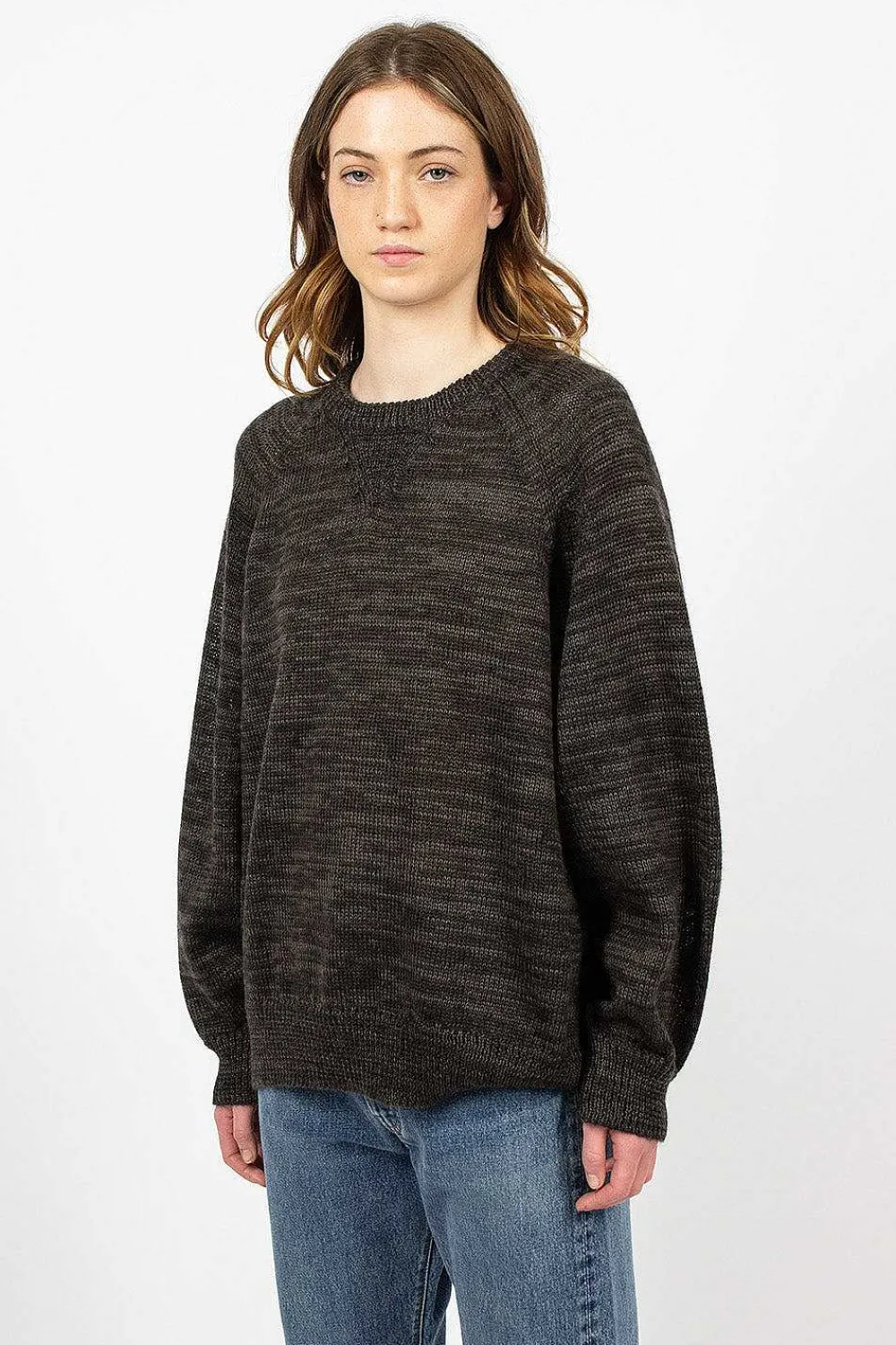 VISVIM Amplus Crew Knit Black| Knitwear