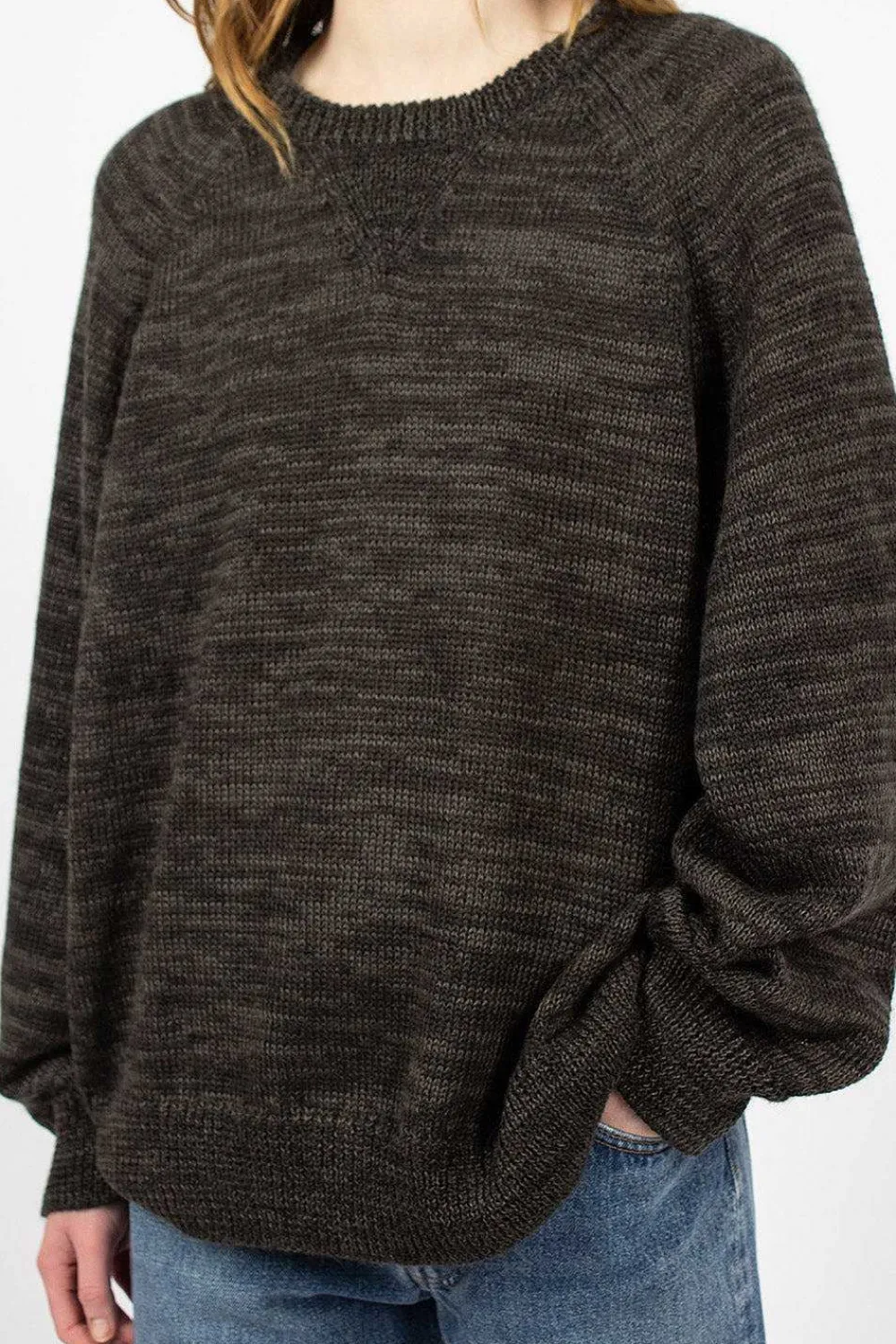 VISVIM Amplus Crew Knit Black| Knitwear