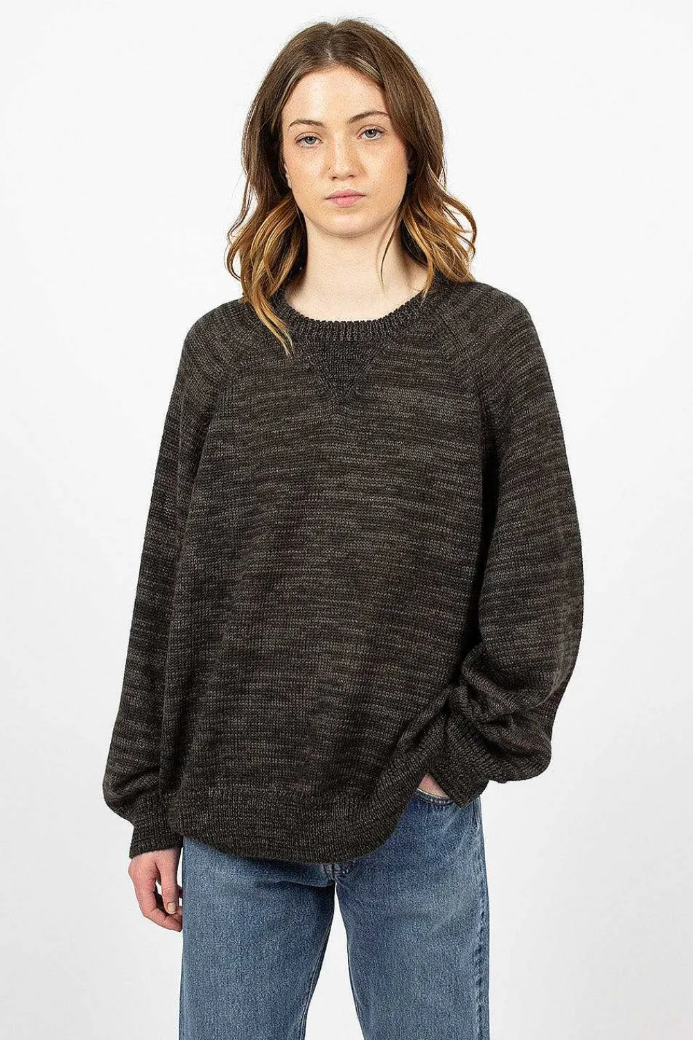 VISVIM Amplus Crew Knit Black| Knitwear