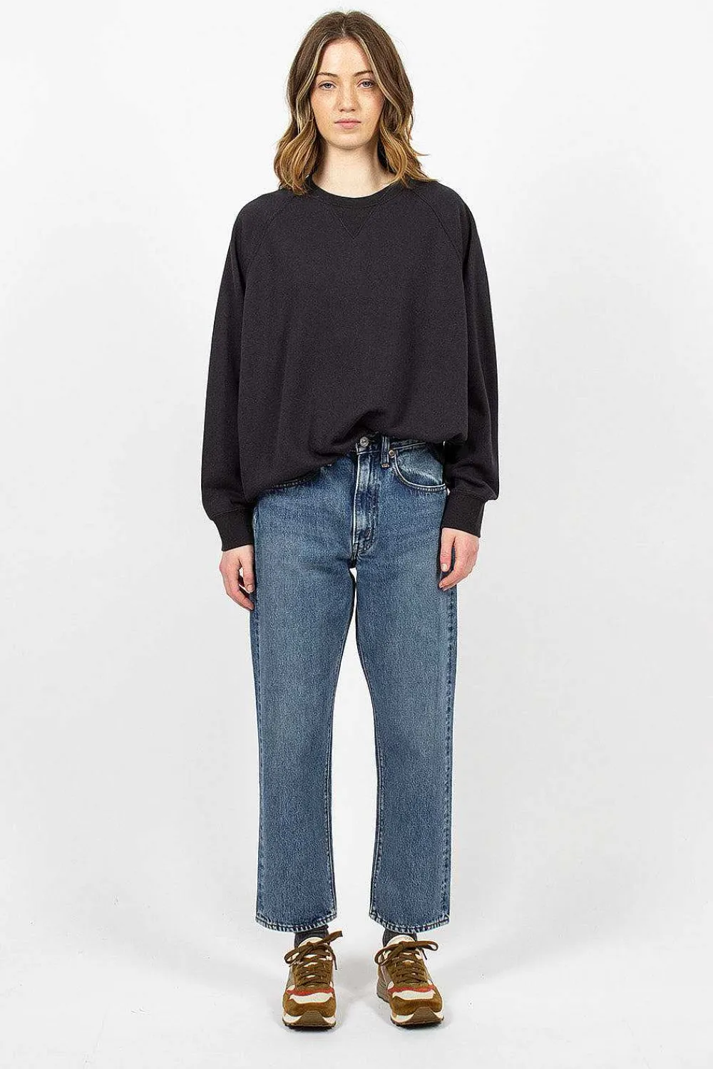 VISVIM Amplus Crew L/S Black| Tops