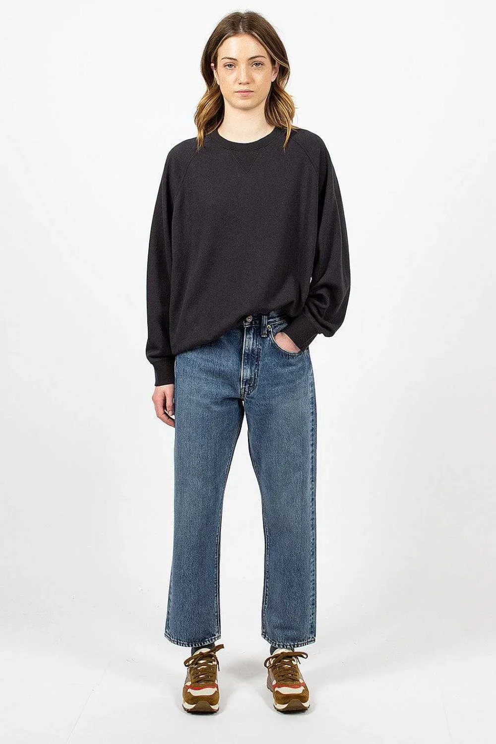 VISVIM Amplus Crew L/S Black| Tops