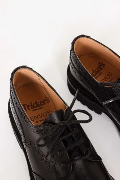 Tricker’s Anne Leather Brogue Black| Shoes
