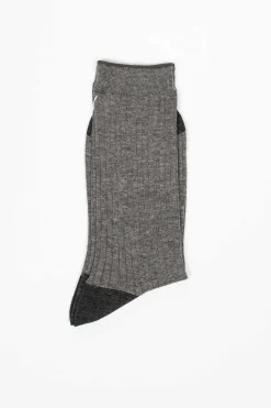 Antipast Anp-121 Rib Socks Grey| Tights & Socks