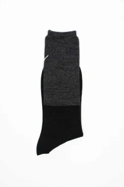 Antipast Anp-92K Two Tone Rib Socks Black| Tights & Socks