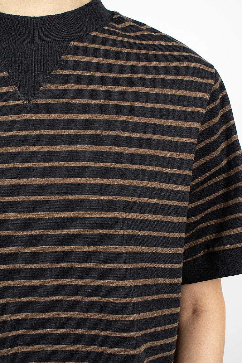 Margaret Howell Archive Matte Jersey Black/Bark| Tops