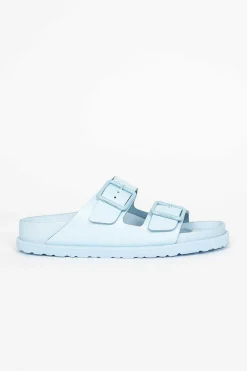 Birkenstock Arizona Nappa Sandal Powder Blue| Shoes