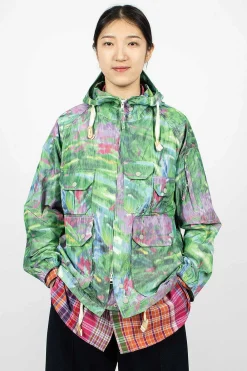 Engineered Garments FWK Atlantic Parka Green Floral| Outerwear