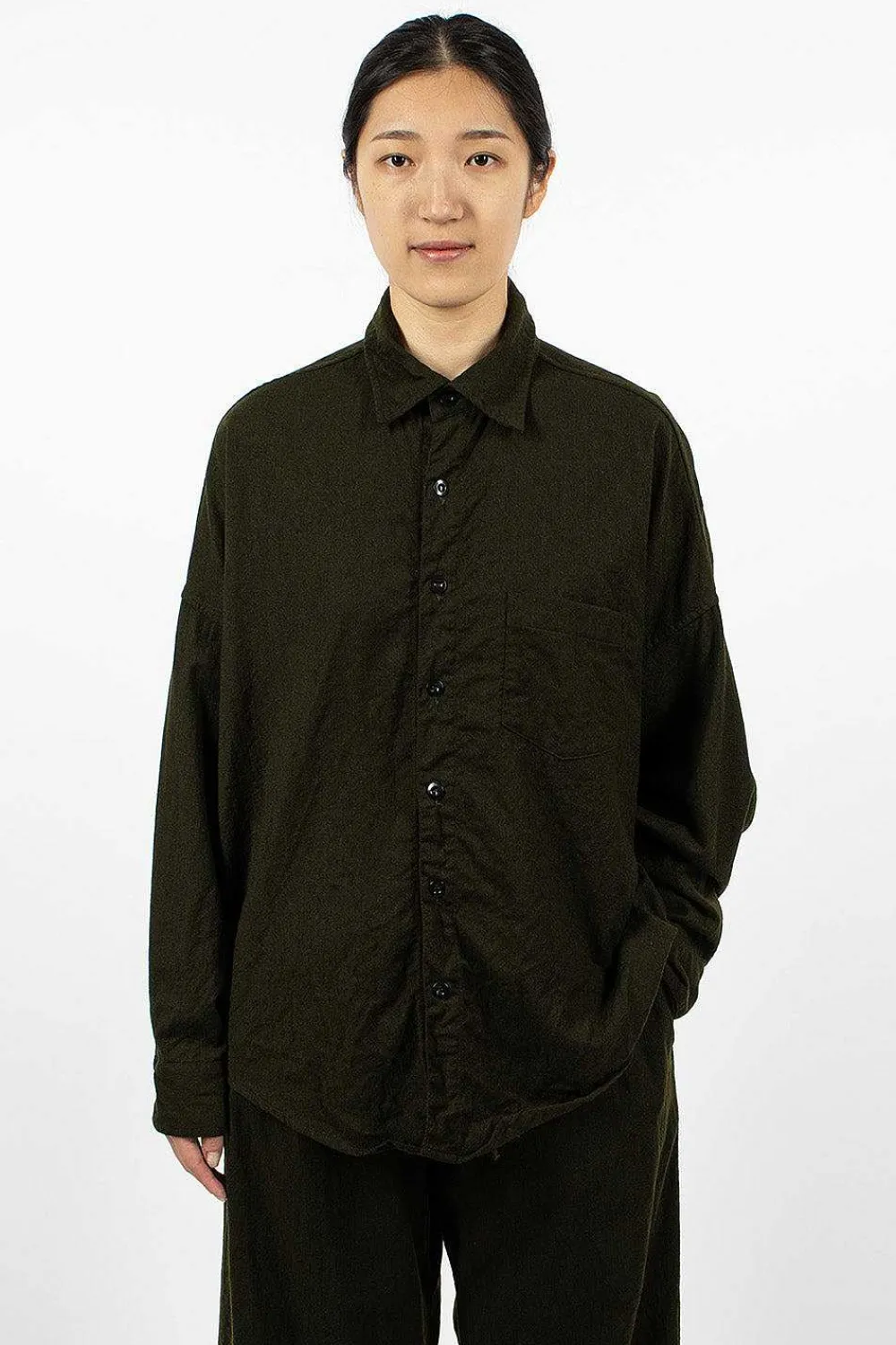 Chez Vidalenc Axl Shirt Dark Khaki| Shirts
