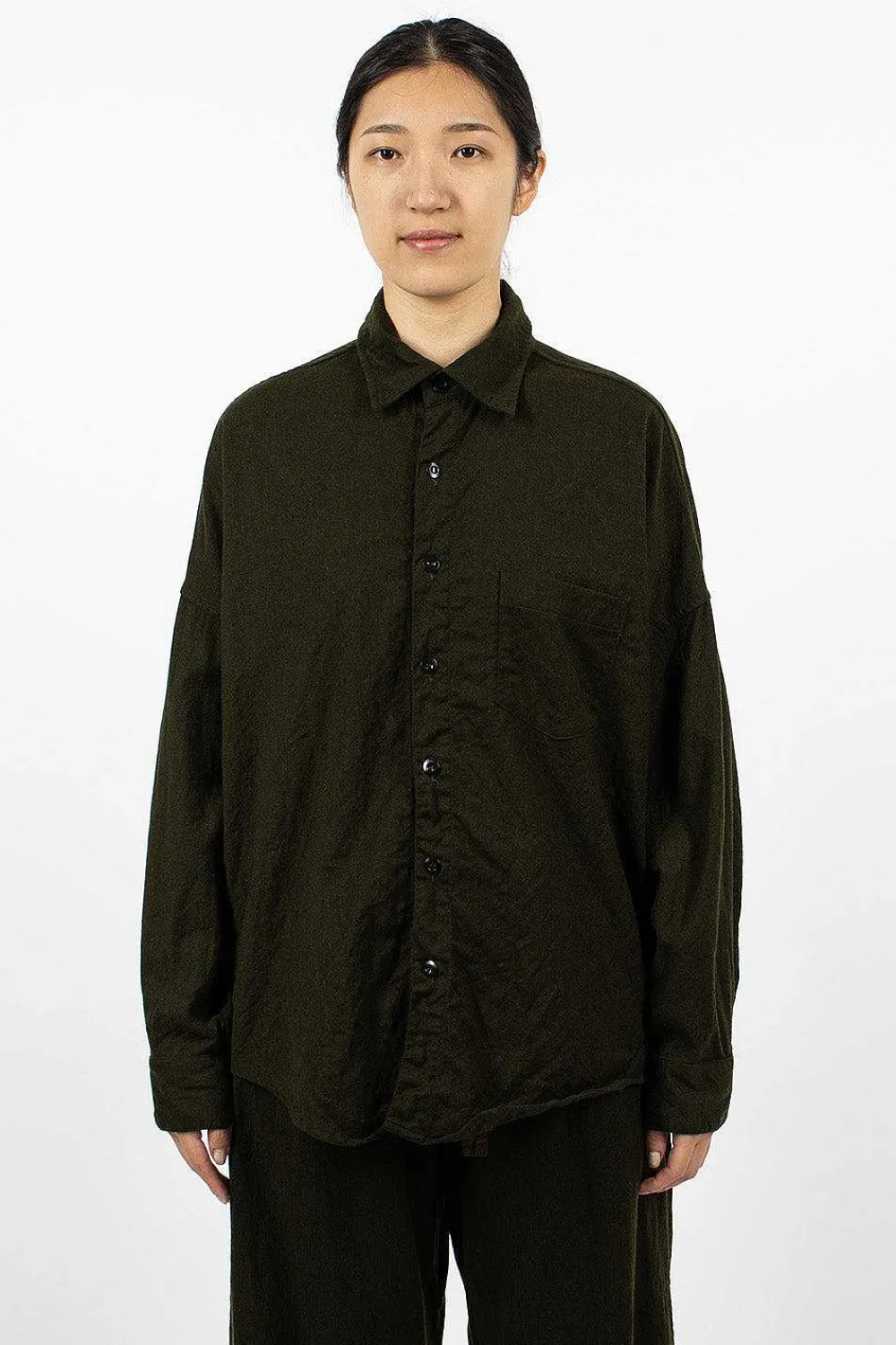 Chez Vidalenc Axl Shirt Dark Khaki| Shirts
