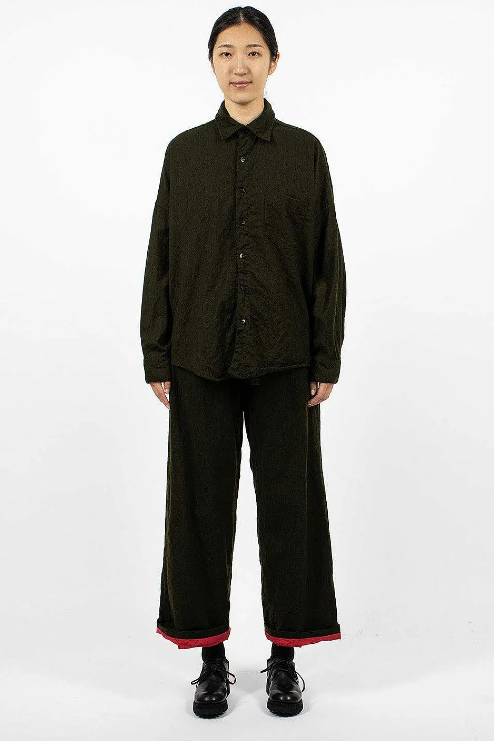 Chez Vidalenc Axl Shirt Dark Khaki| Shirts