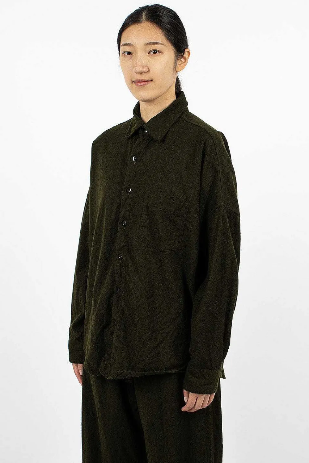 Chez Vidalenc Axl Shirt Dark Khaki| Shirts
