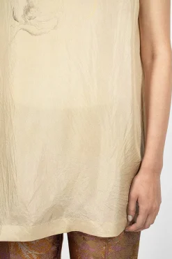 Dries Van Noten Back Button Shirt Ecru| Tops