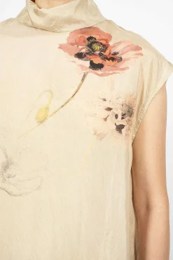 Dries Van Noten Back Button Shirt Ecru| Tops