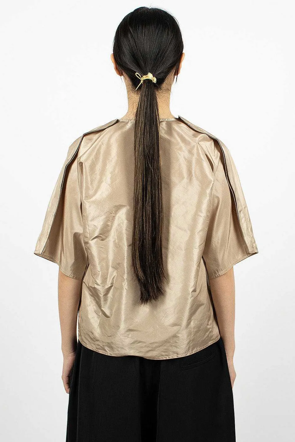 Sofie D'Hoore Basta Silk Top Champagne| Tops