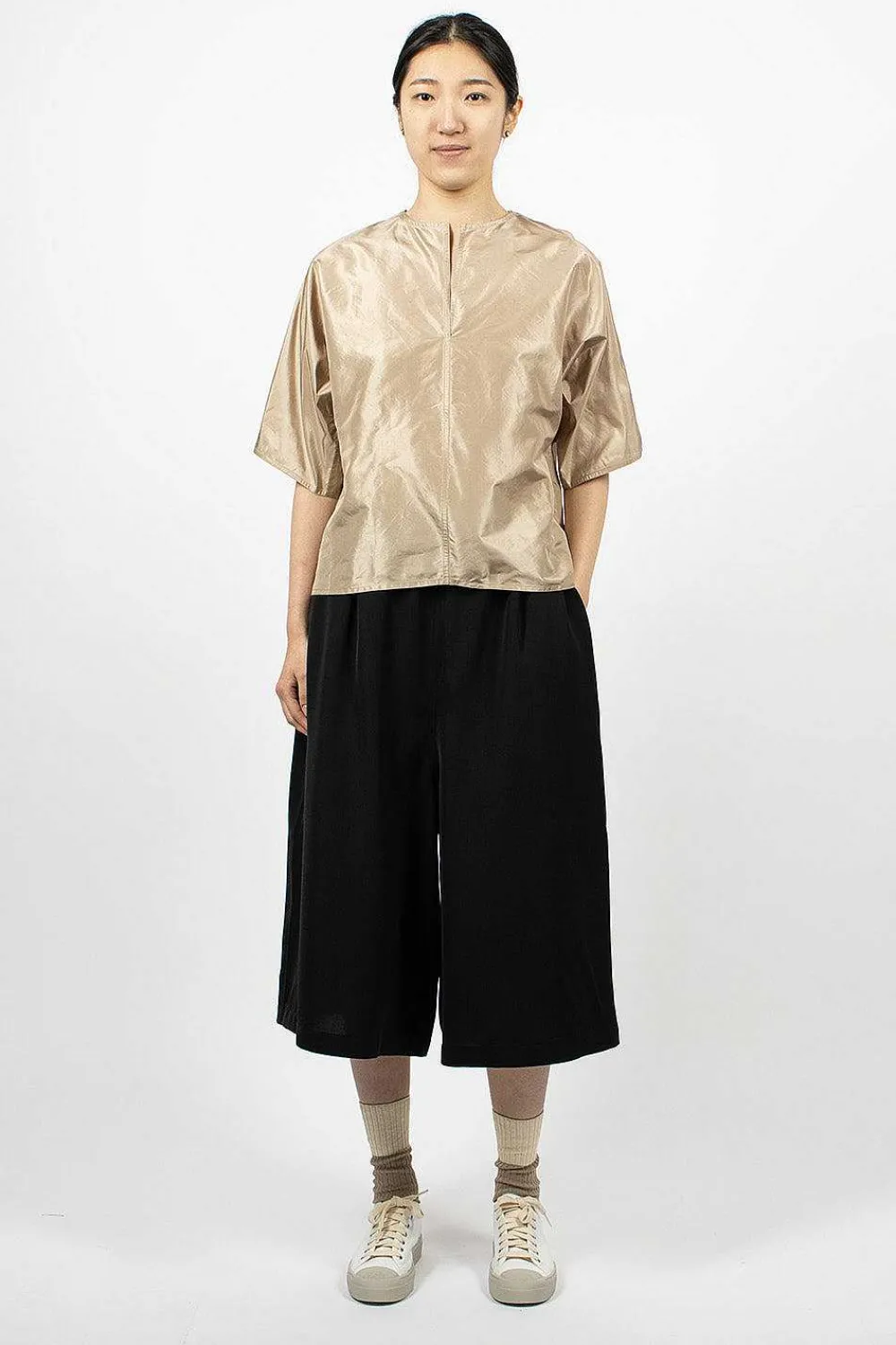 Sofie D'Hoore Basta Silk Top Champagne| Tops