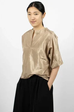Sofie D'Hoore Basta Silk Top Champagne| Tops