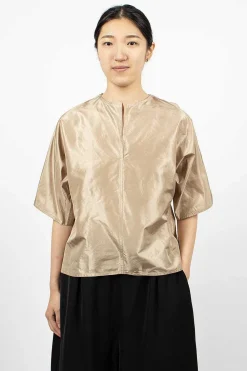 Sofie D'Hoore Basta Silk Top Champagne| Tops