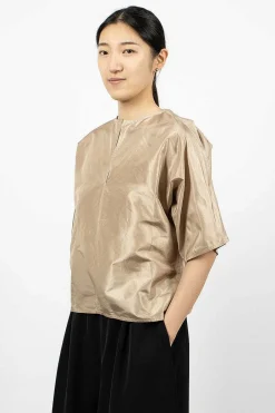 Sofie D'Hoore Basta Silk Top Champagne| Tops