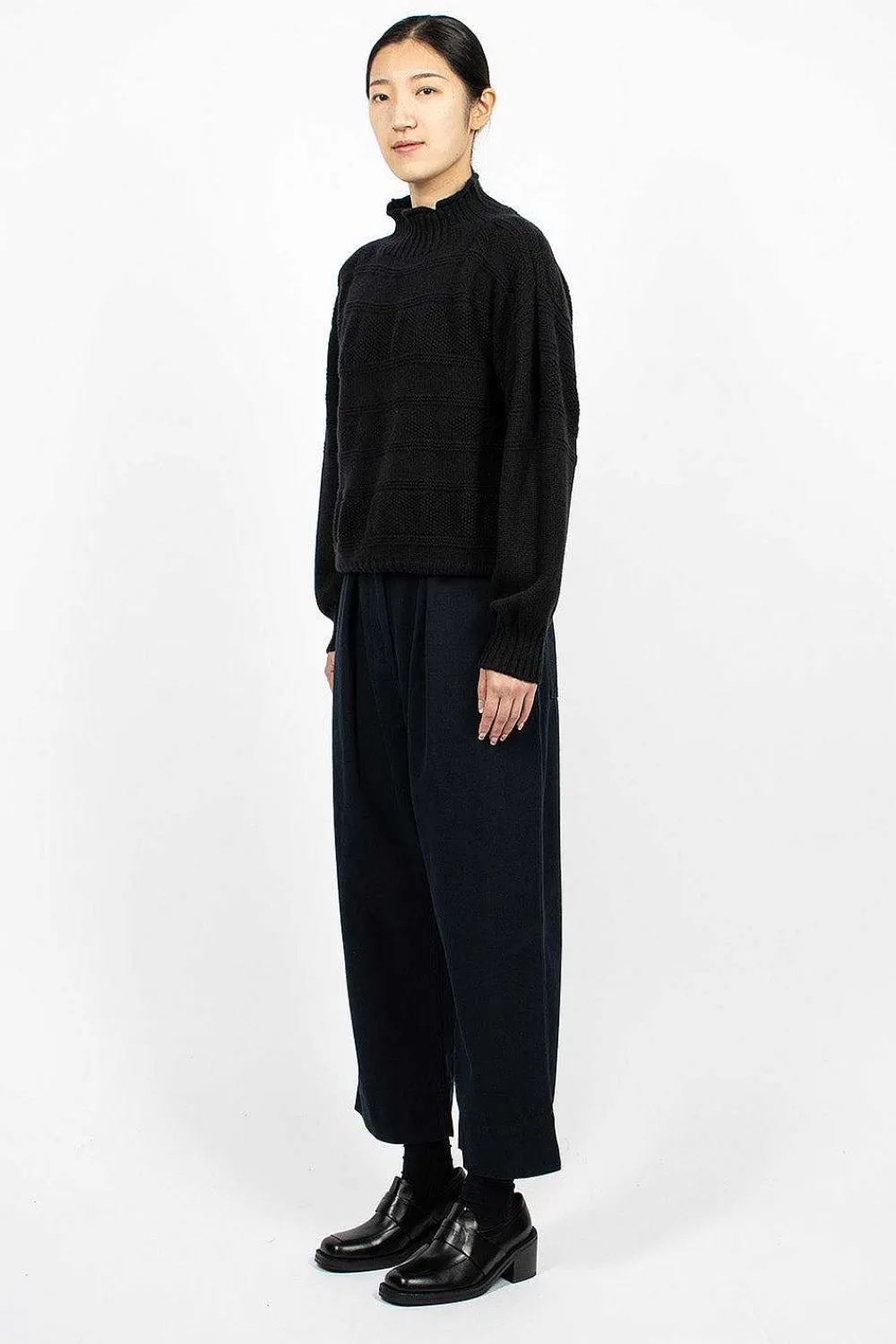Margaret Howell Belt Adjuster Trouser Ink| Trousers