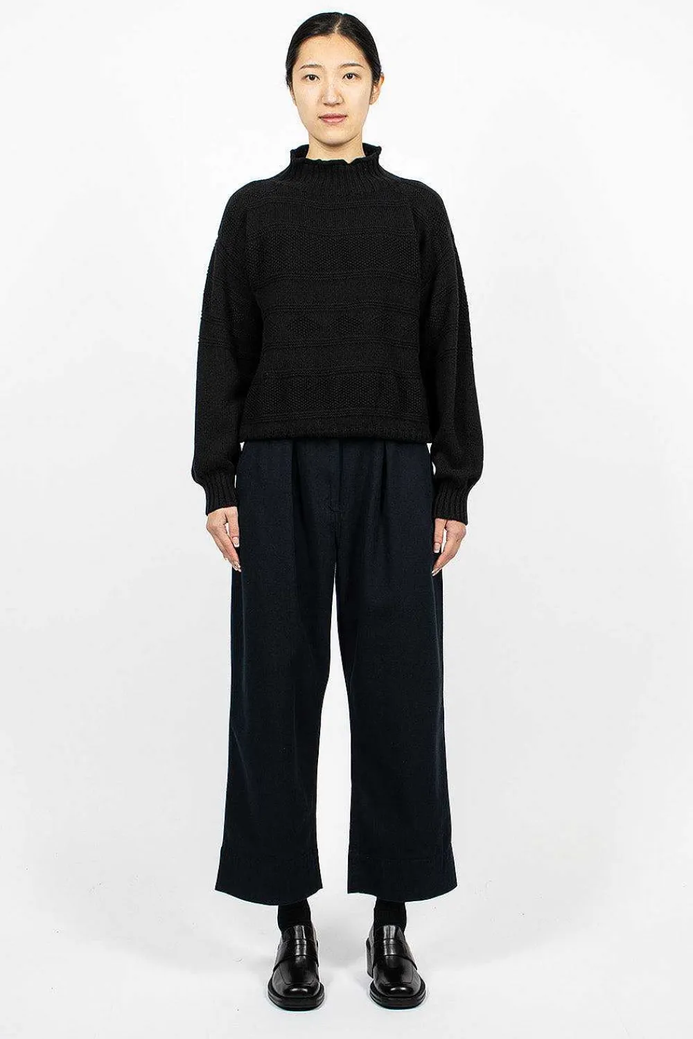 Margaret Howell Belt Adjuster Trouser Ink| Trousers
