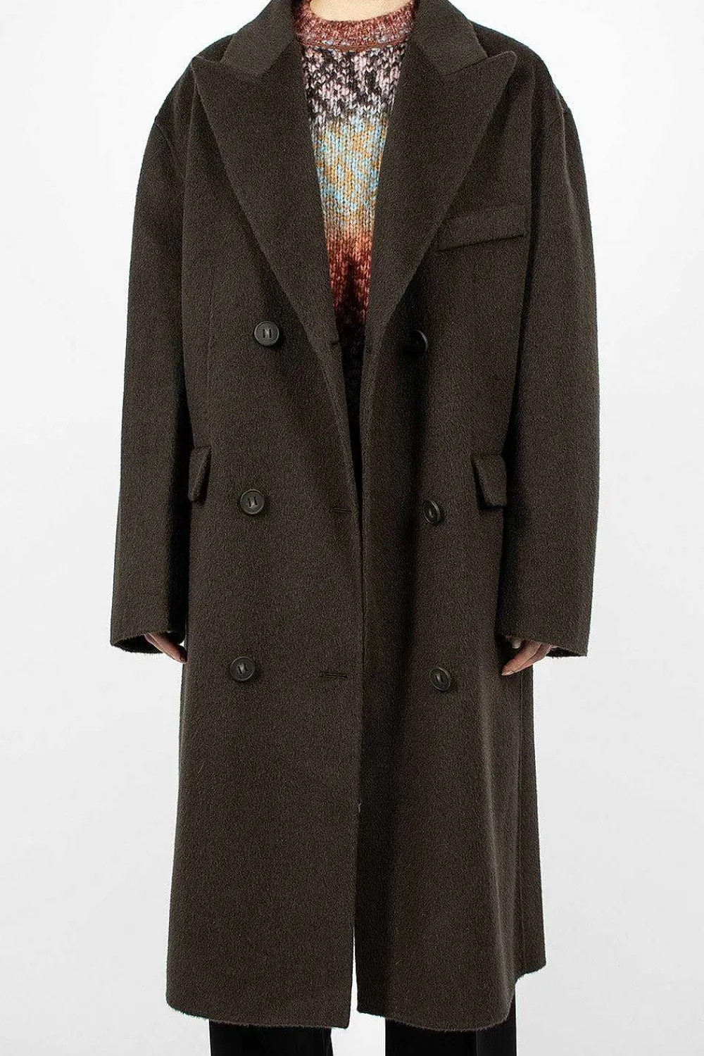 Acne Studios Belted Double Breasted Coat| Outerwear
