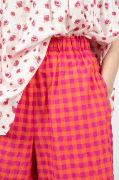 Daniela Gregis Bermuda Shorts Orange/Fuchsia| Trousers