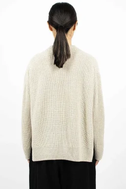 Toujours Big Pullover Crewneck Heather Oatmeal| Knitwear