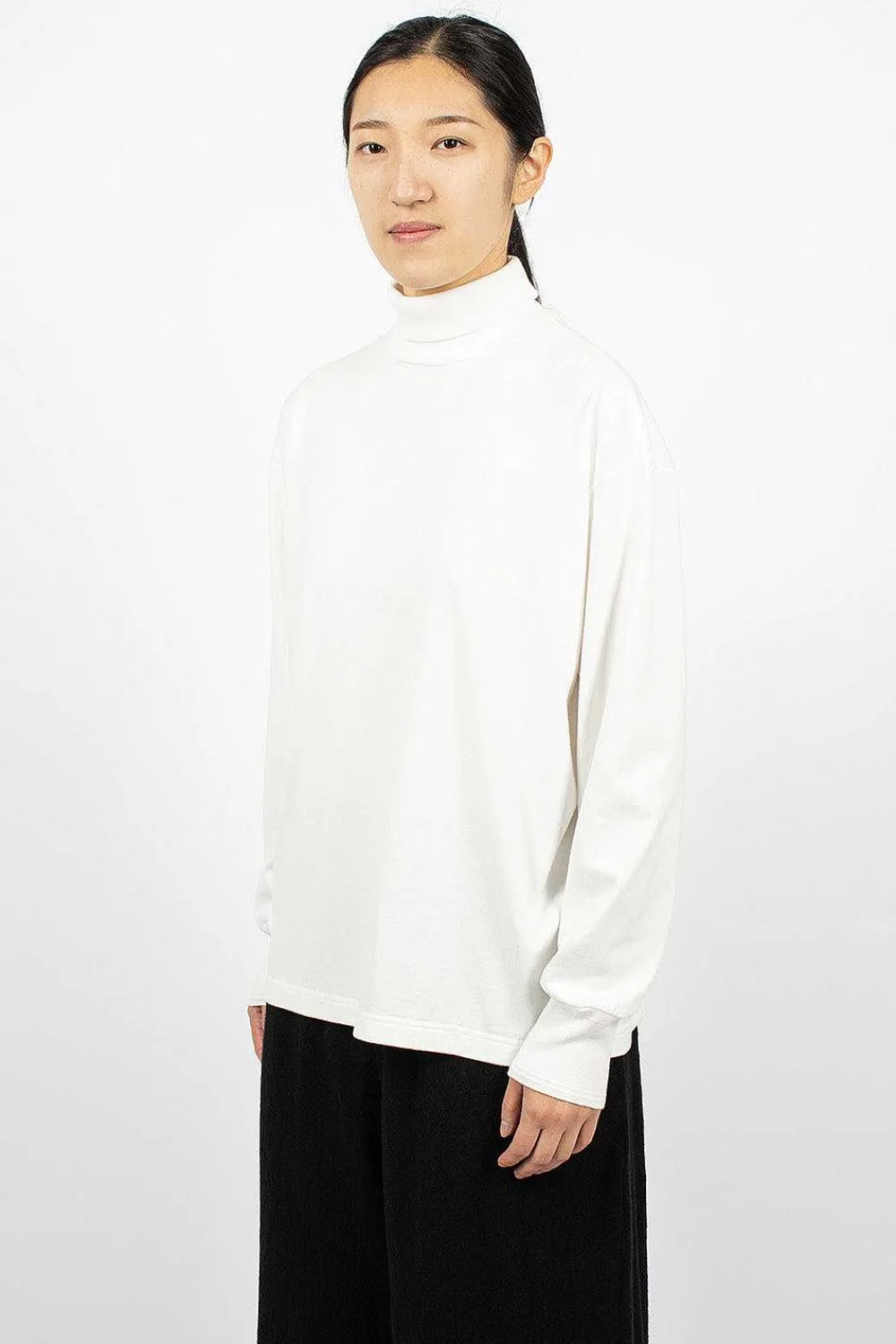 Toujours Big Pullover Turtleneck White| Tops
