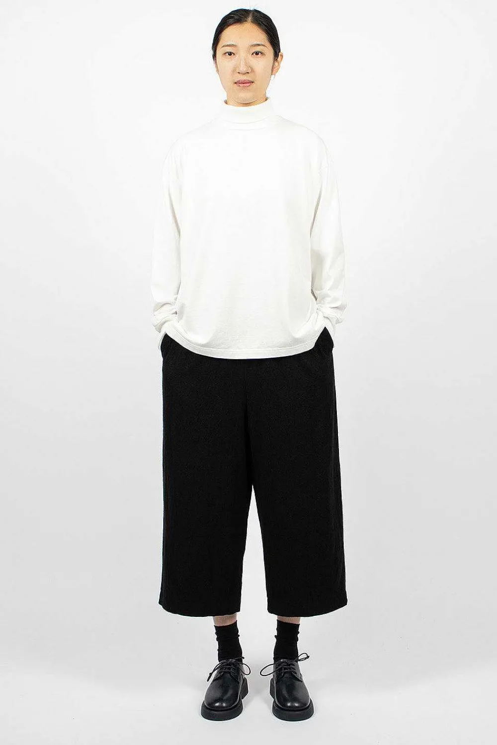 Toujours Big Pullover Turtleneck White| Tops