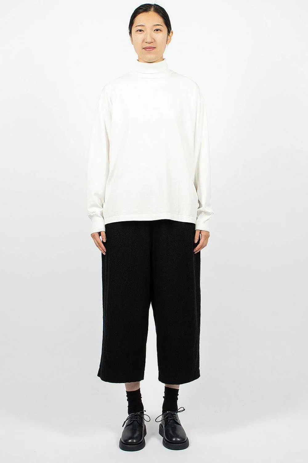 Toujours Big Pullover Turtleneck White| Tops