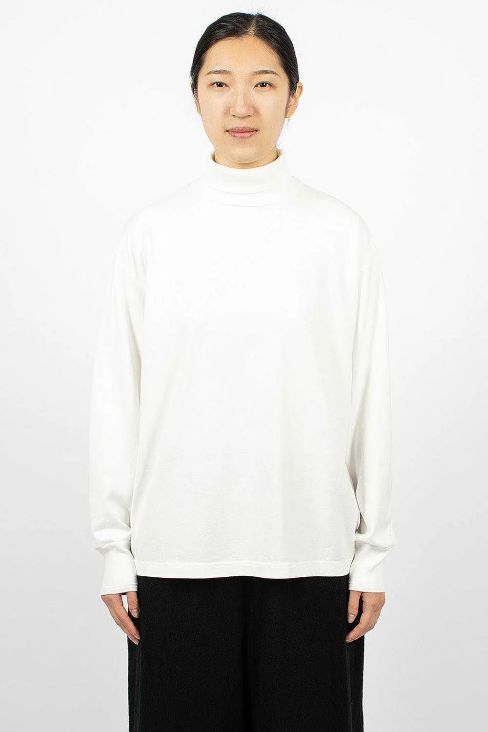 Toujours Big Pullover Turtleneck White| Tops