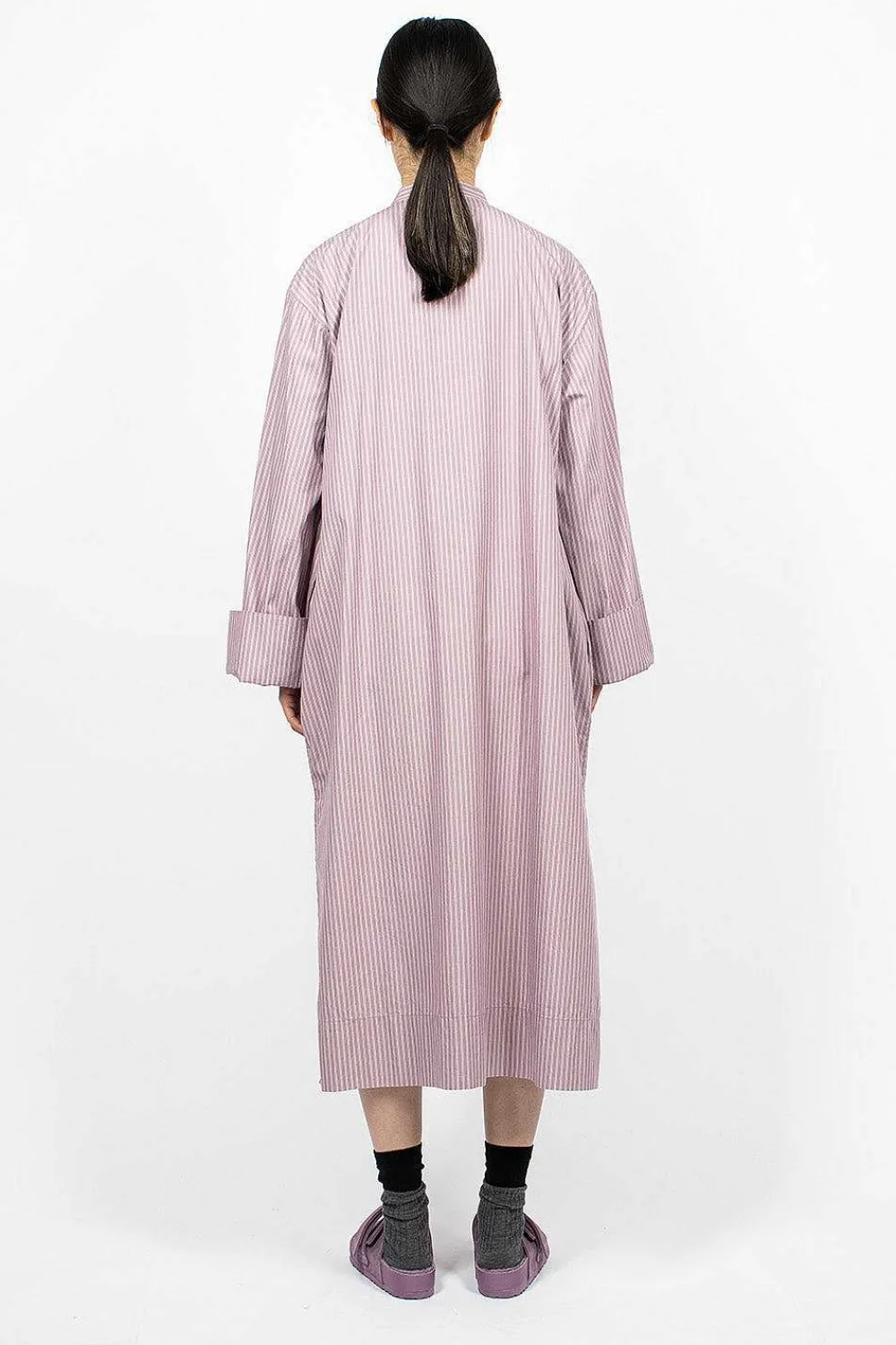 TEKLA Birkenstock 1774 Kaftan Mauve Stripes| Dresses