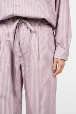 TEKLA Birkenstock 1774 Pyjama Pant Mauve Stripes| Trousers