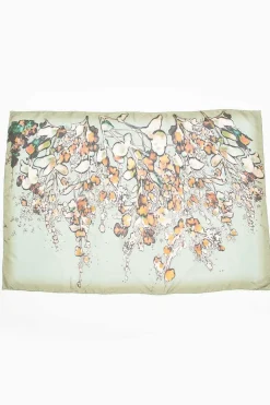 Dries Van Noten Bleached Floral Scarf Light Grey| Scarves & Gloves