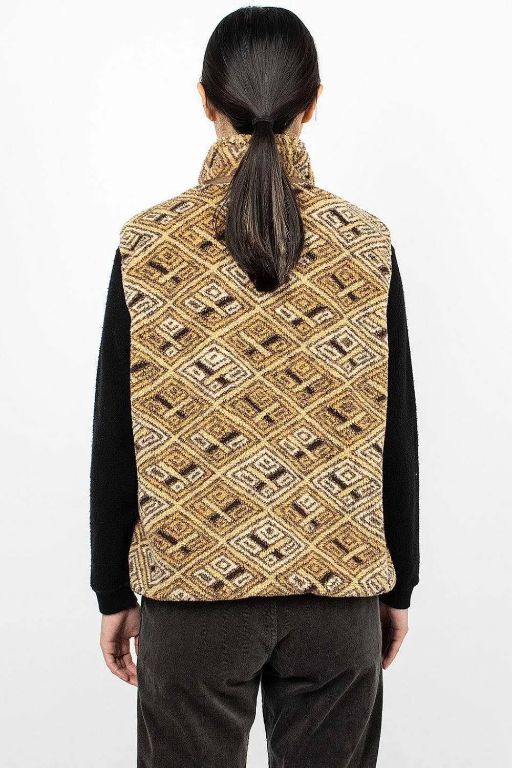 OrSlow Boa Vest African Print| Outerwear