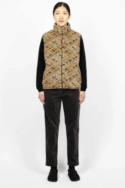 OrSlow Boa Vest African Print| Outerwear