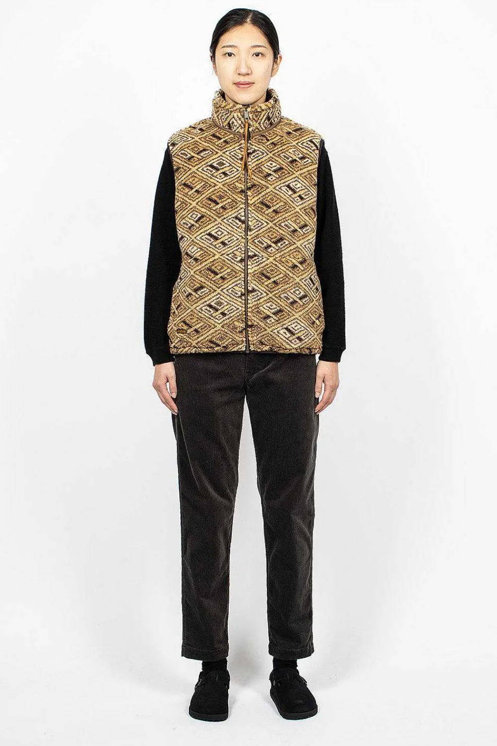 OrSlow Boa Vest African Print| Outerwear