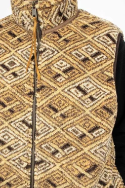 OrSlow Boa Vest African Print| Outerwear