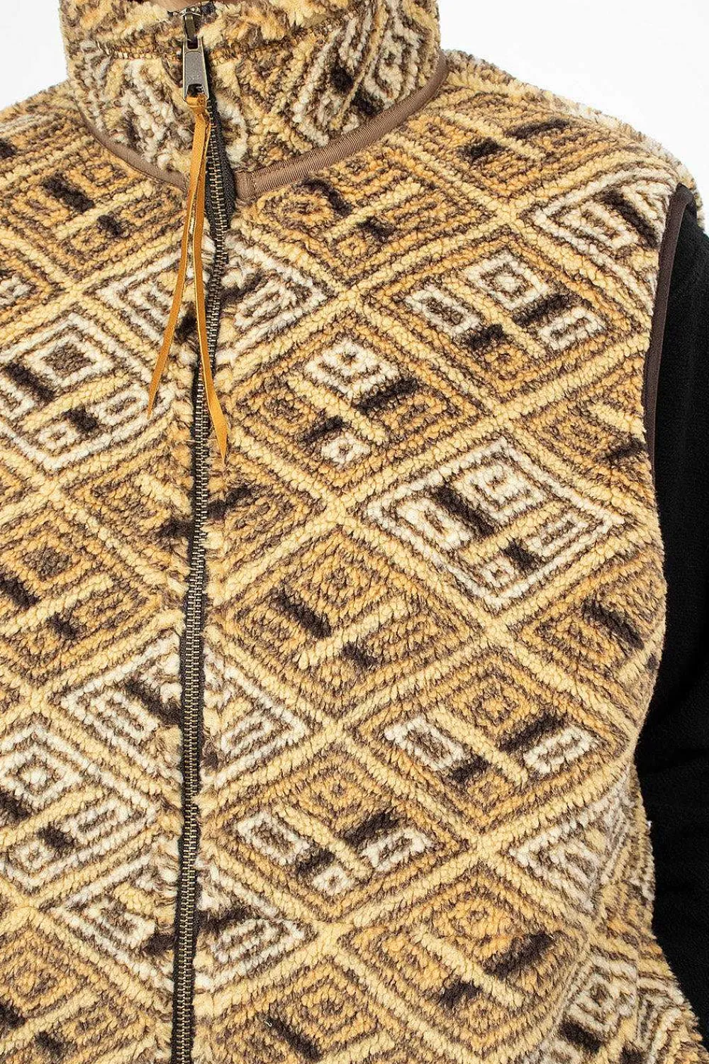 OrSlow Boa Vest African Print| Outerwear