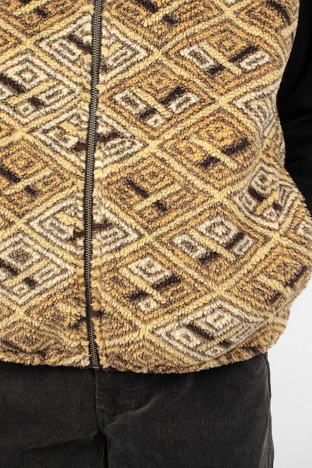 OrSlow Boa Vest African Print| Outerwear