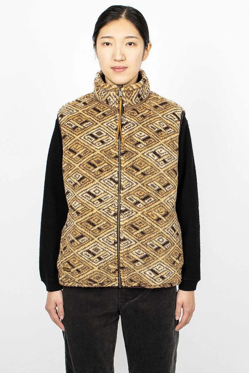 OrSlow Boa Vest African Print| Outerwear