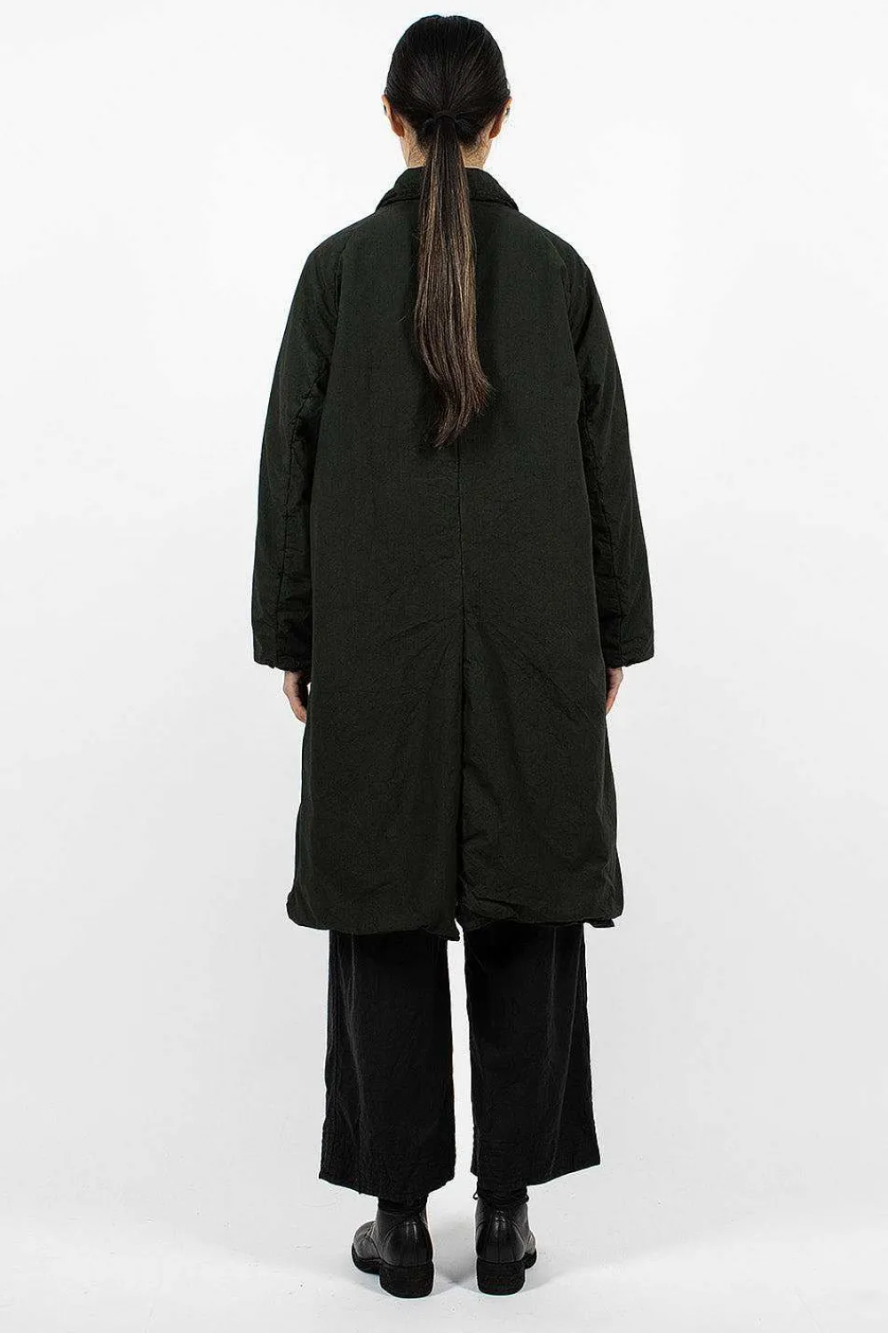 Chez Vidalenc Bobi Padded Coat Dark Green| Outerwear